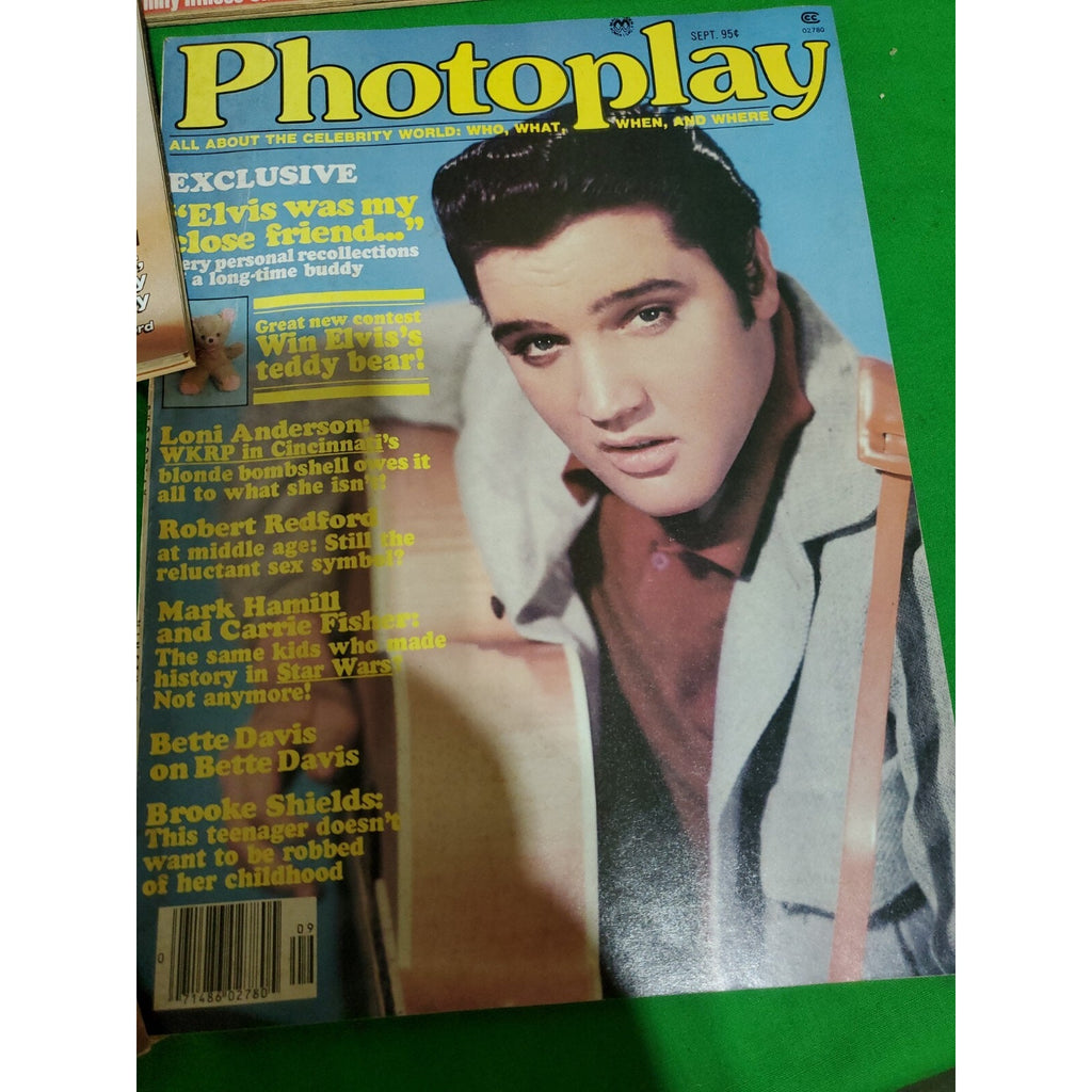 Vtg Elvis Presley Magazine Lot of 4 Rare Magazines & 1-TV Guide The King Music