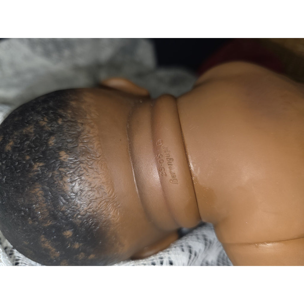 Berenguer 23-06 Newborn African American Girl Lifelike Baby Doll 14”