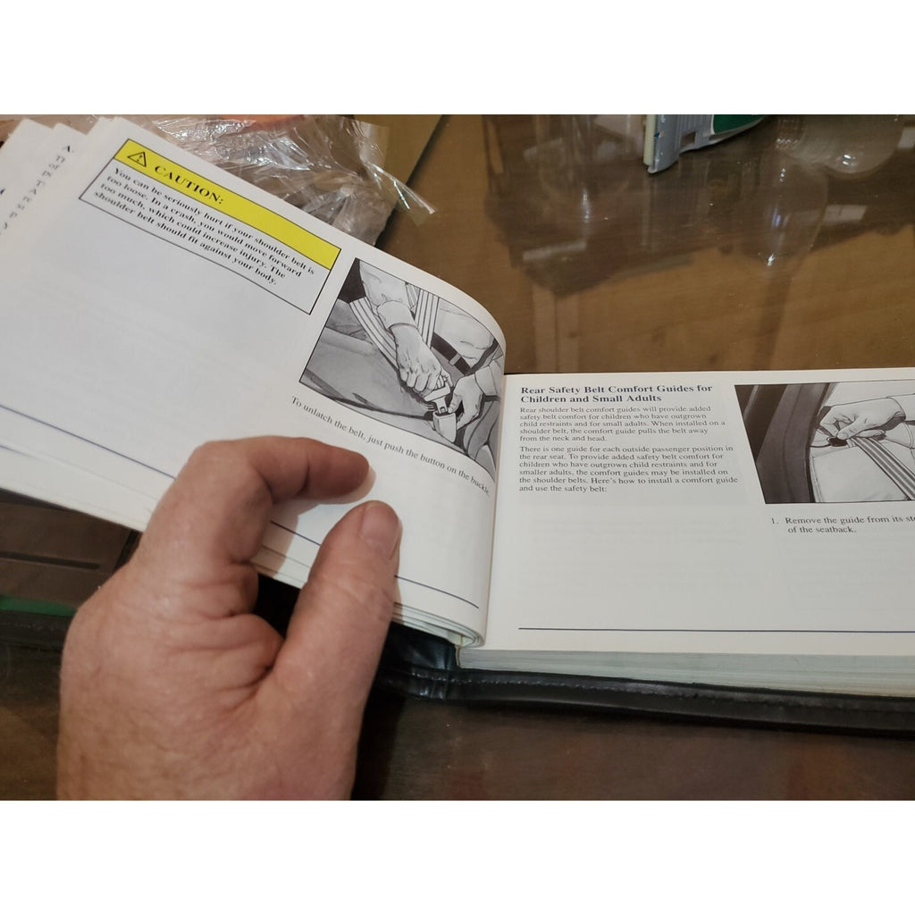 2000 CADILLAC DEVILLE OWNERS MANUAL CASE GENUINE LEATHER COVER OEM