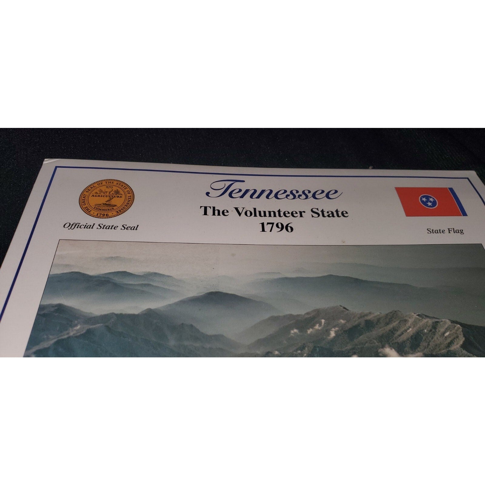 Tennessee Uncirculated Quarters Stamps Collection Card The Volunteer State 1796