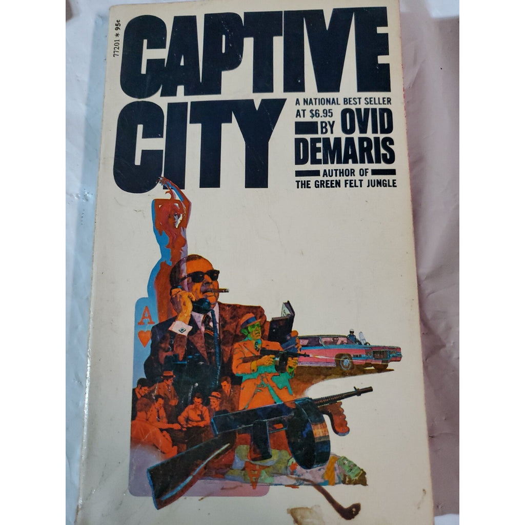 CAPTIVE CITY by OVID DEMARIS, POCKET BOOKS #77201, 1970, VINTAGE PAPERBACK!