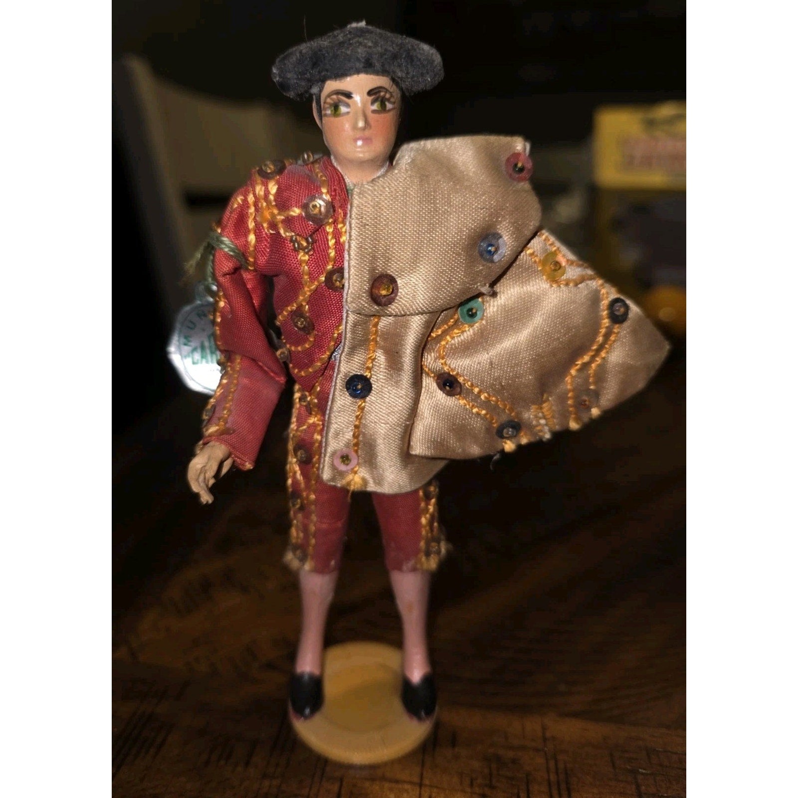 Vintage Munecos Carselle Mexican Spanish Matador Doll 6” tall
