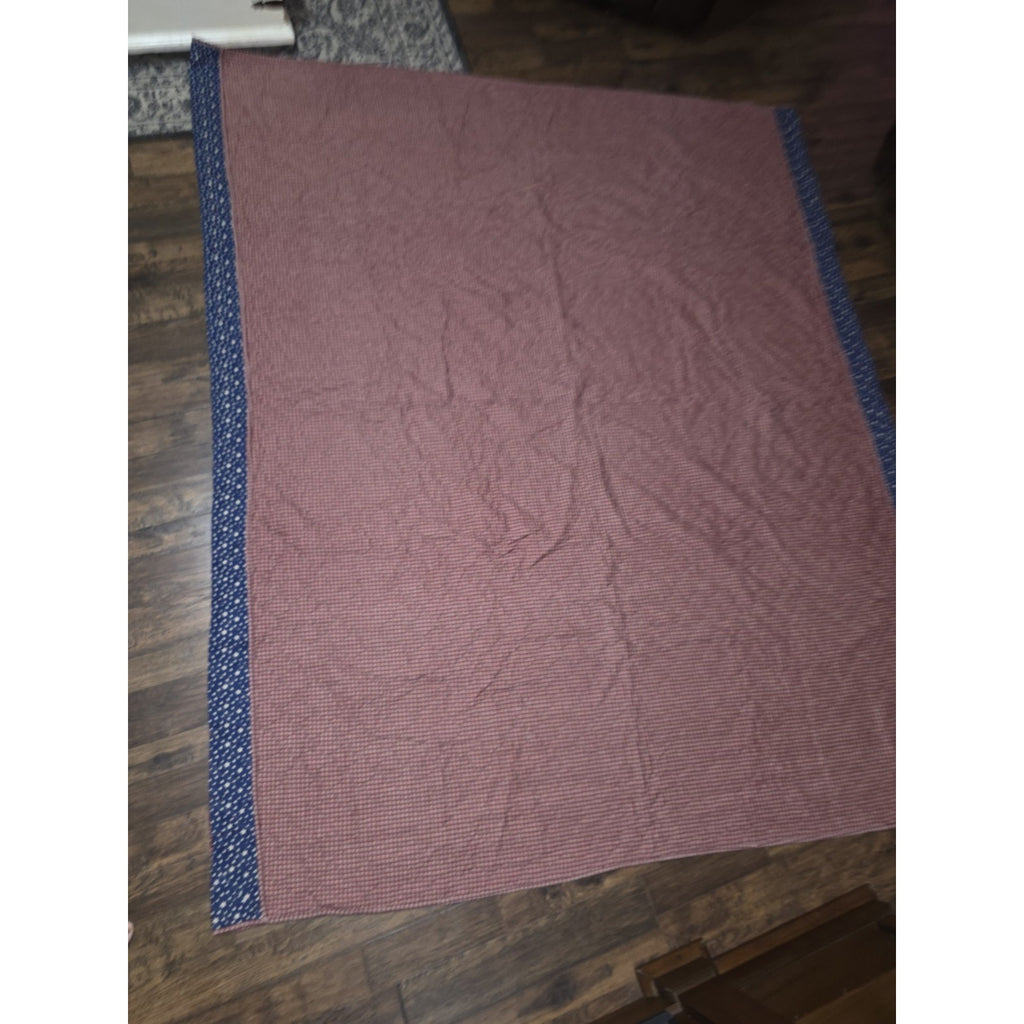 Vintage Texas Lone Star Quilt & Pillow Shams Set | Handmade Patchwork 96x80
