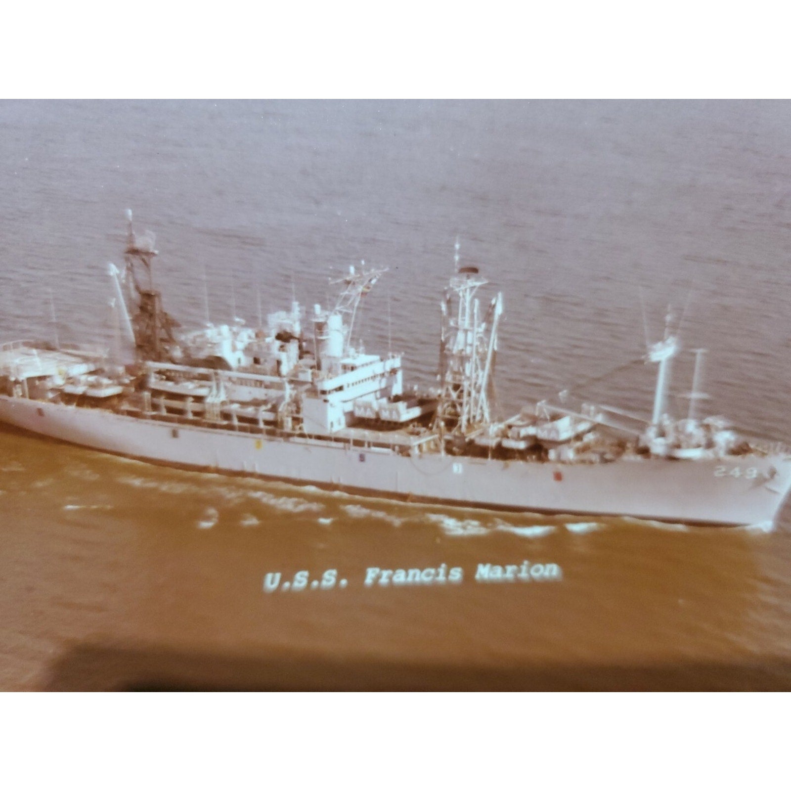 United States Navy USS Francis Marion LPA249 Original Photo Print 5 X 3.5