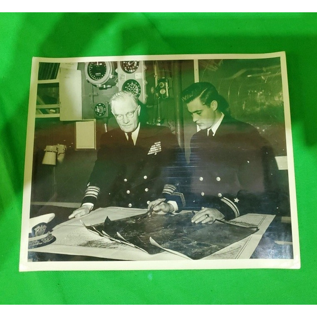 Vintage Photograph 8X10 Rare, Korean War Admiral Thackery, Cruiser DIV FIVE