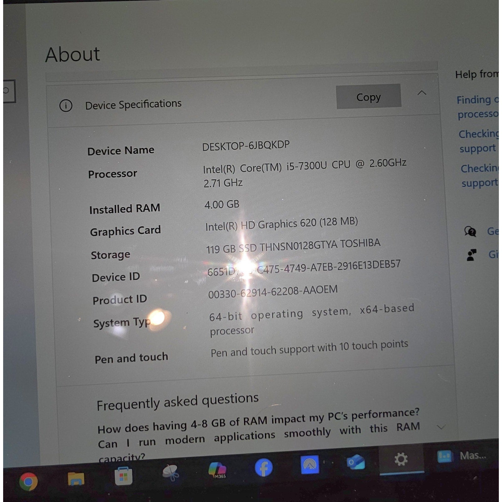 Microsoft Surface Pro 5 1796 12.3" | 2.60GHz Core i5-7300U | 8GB PC3 | 256GB SSD