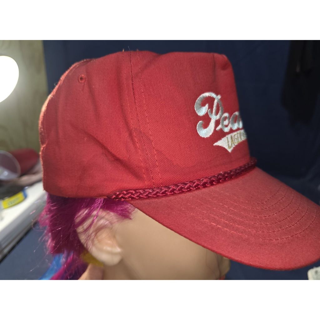 Vintage Pearl Lager Beer Red Rope Snapback Hat - KC Brand
