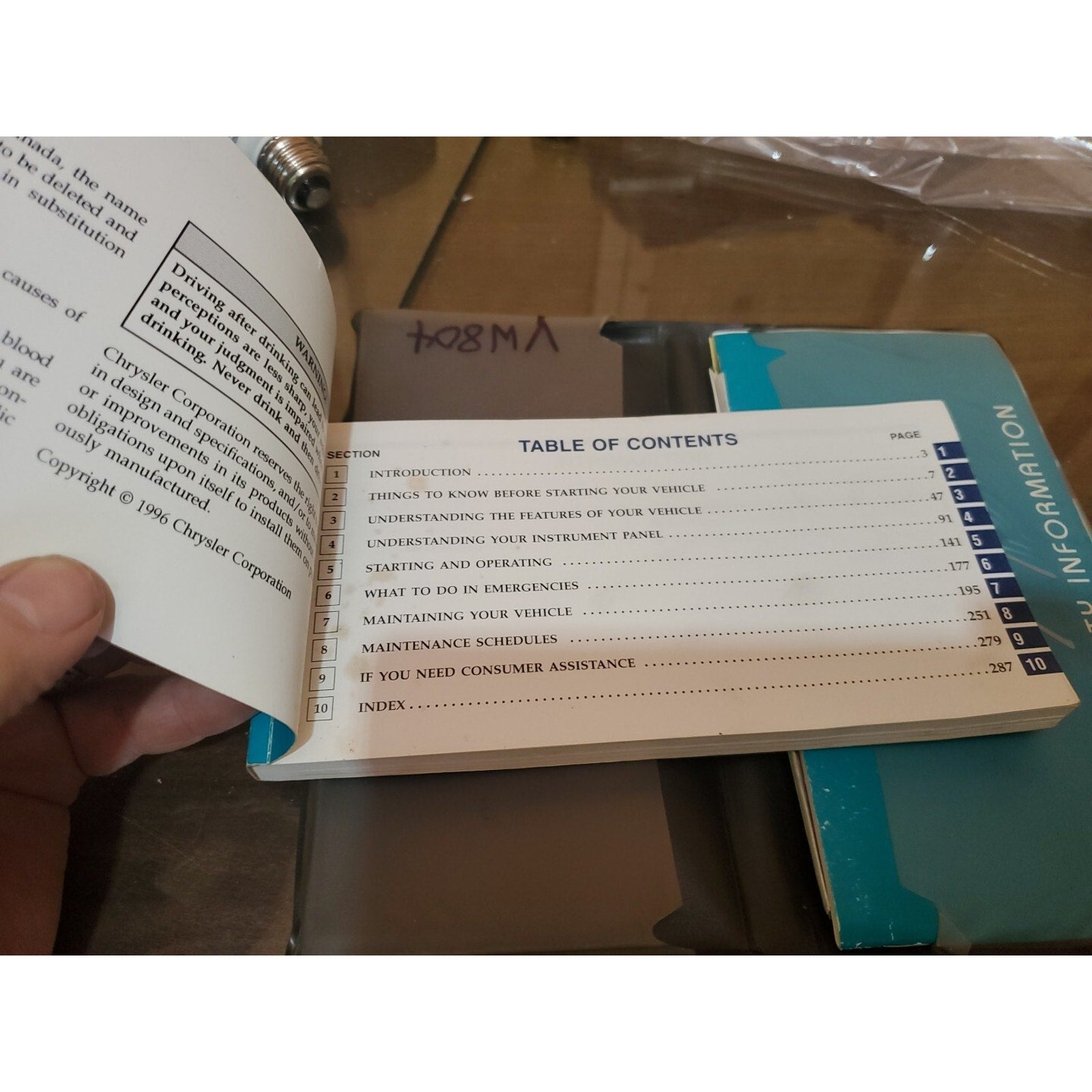 Owners Manual Guide Book1 1997 PLYMOUTH VOYAGER Complete