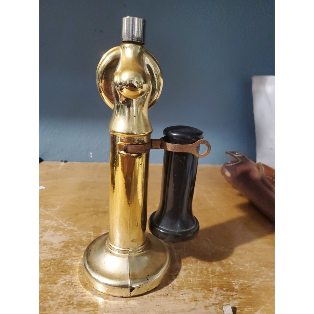 Vintage Avon Wild Country Cologne & Talc Phone Decanter Bottle Empty (read desc.