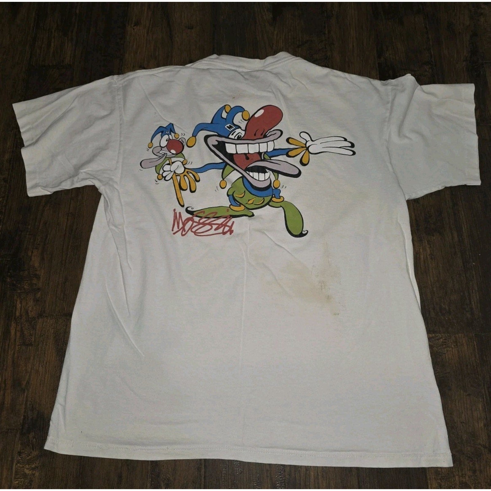 Vintage Rare 90s Mossimo Jester T-Shirt Single Stitch Made in USA Skater Surfer