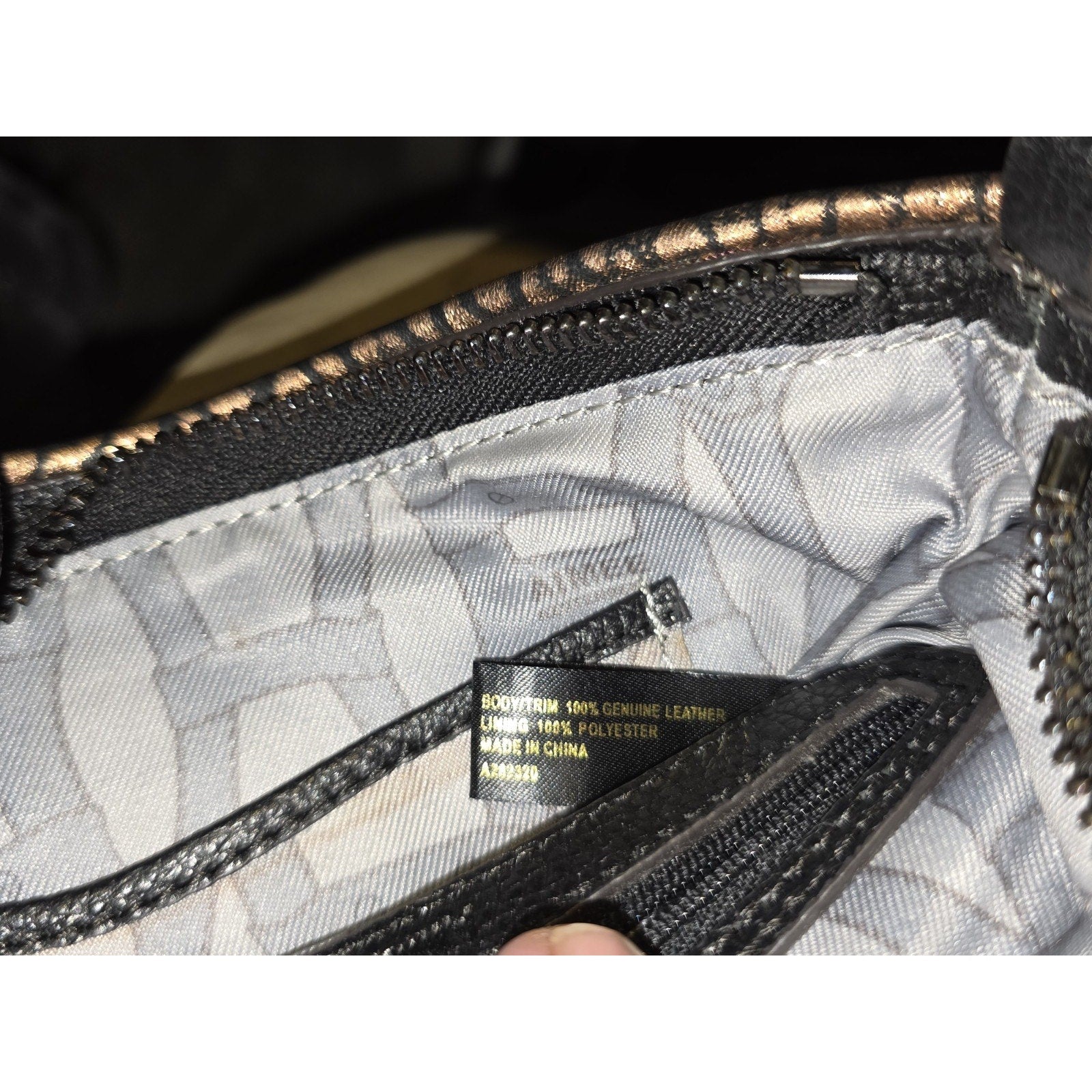 Aimee Kestenberg Tamitha Leather Crossbody Bag - Bronze Python Metallic - A2823