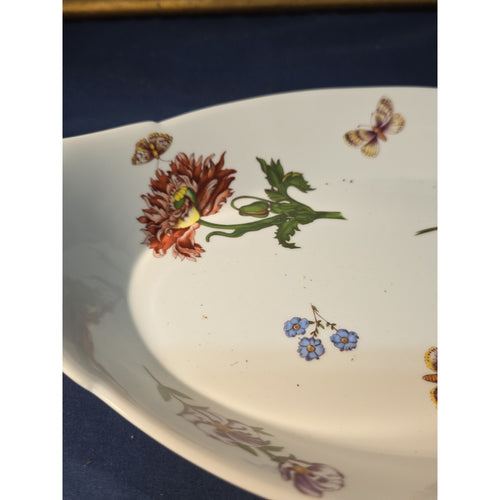 BIA Cordon Bleu Serving Dishes -Oval Au Gratin -Floral Pattern -13”x7.5"
