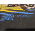 Vintage Harley Davidson Heritage Softail 1991 Graphic Tee HOG Black Size Small