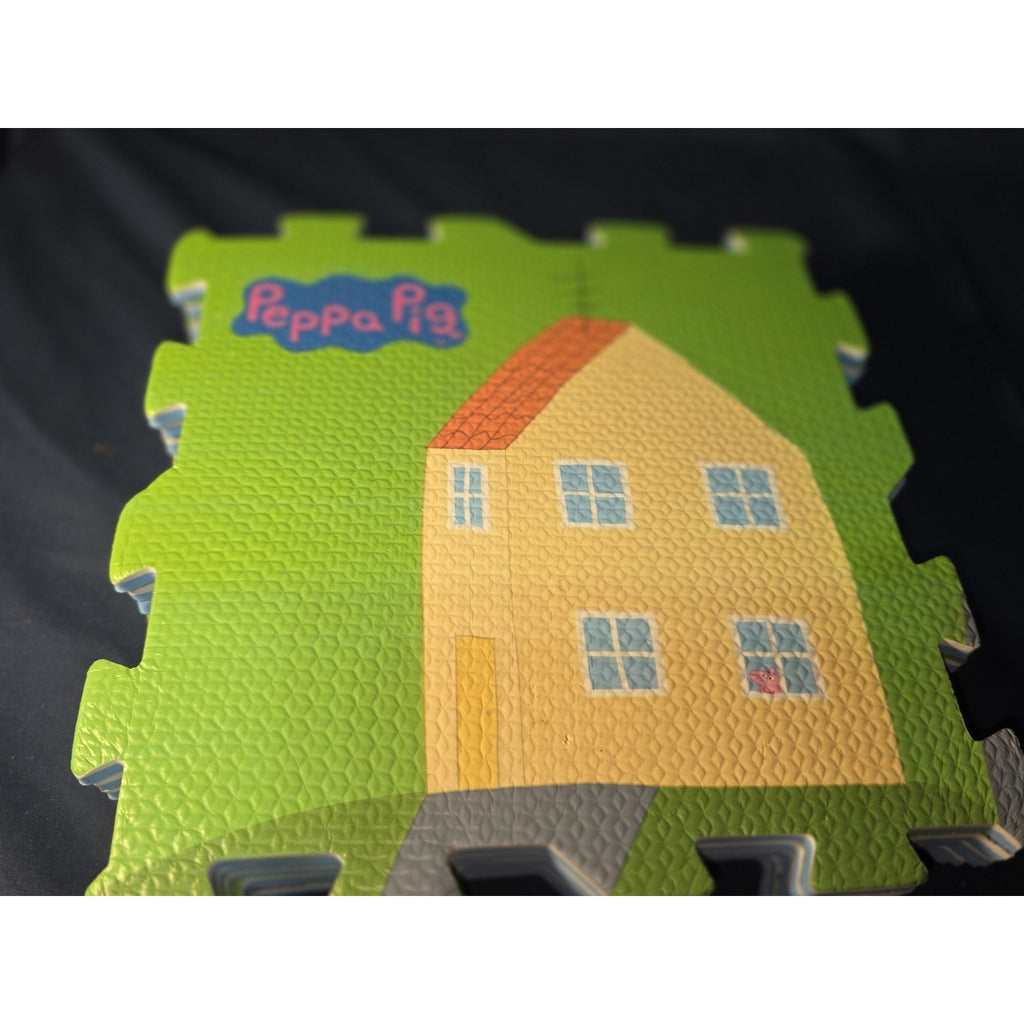 Peppa Pig 6pc Set Puzzle Tile Mega Playmat, Multicolor Free Ship
