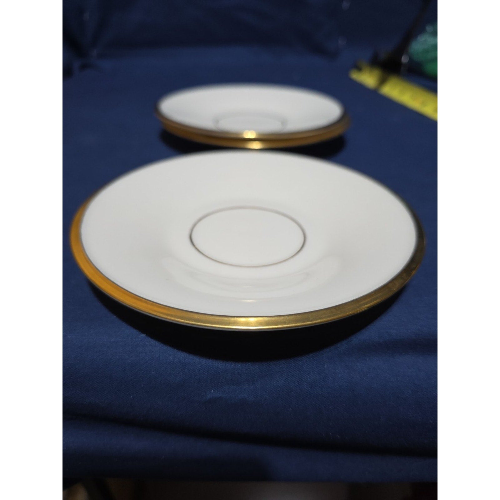 1 Lenox Eternal Cup Saucer – Ivory Gold Trim – Made in USA | Multiple Available