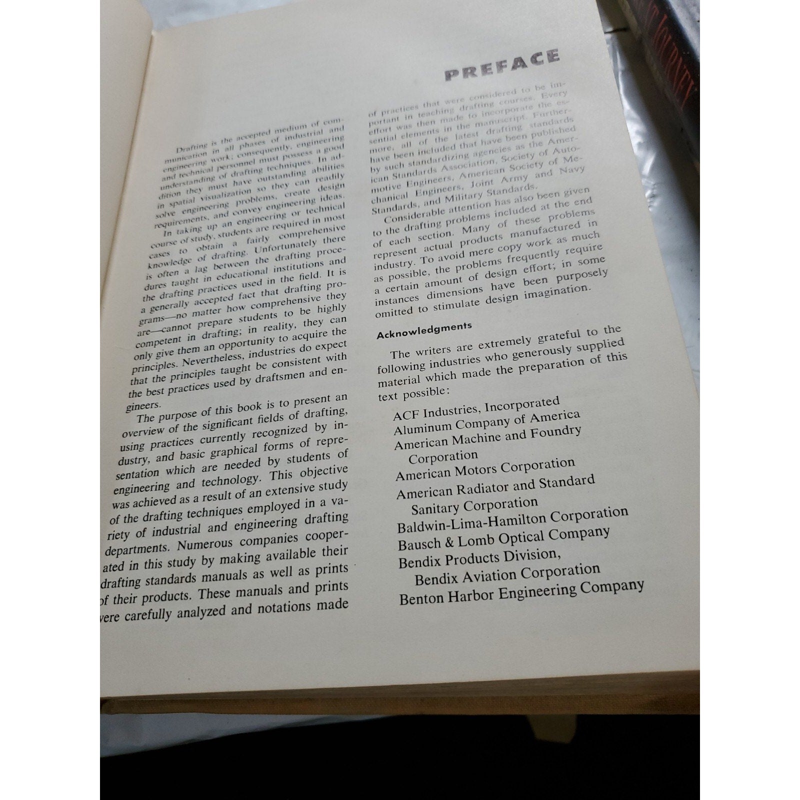 Engineering-Technical Drafting And Graphics 1961 Hardcover By Giachino/Beukema