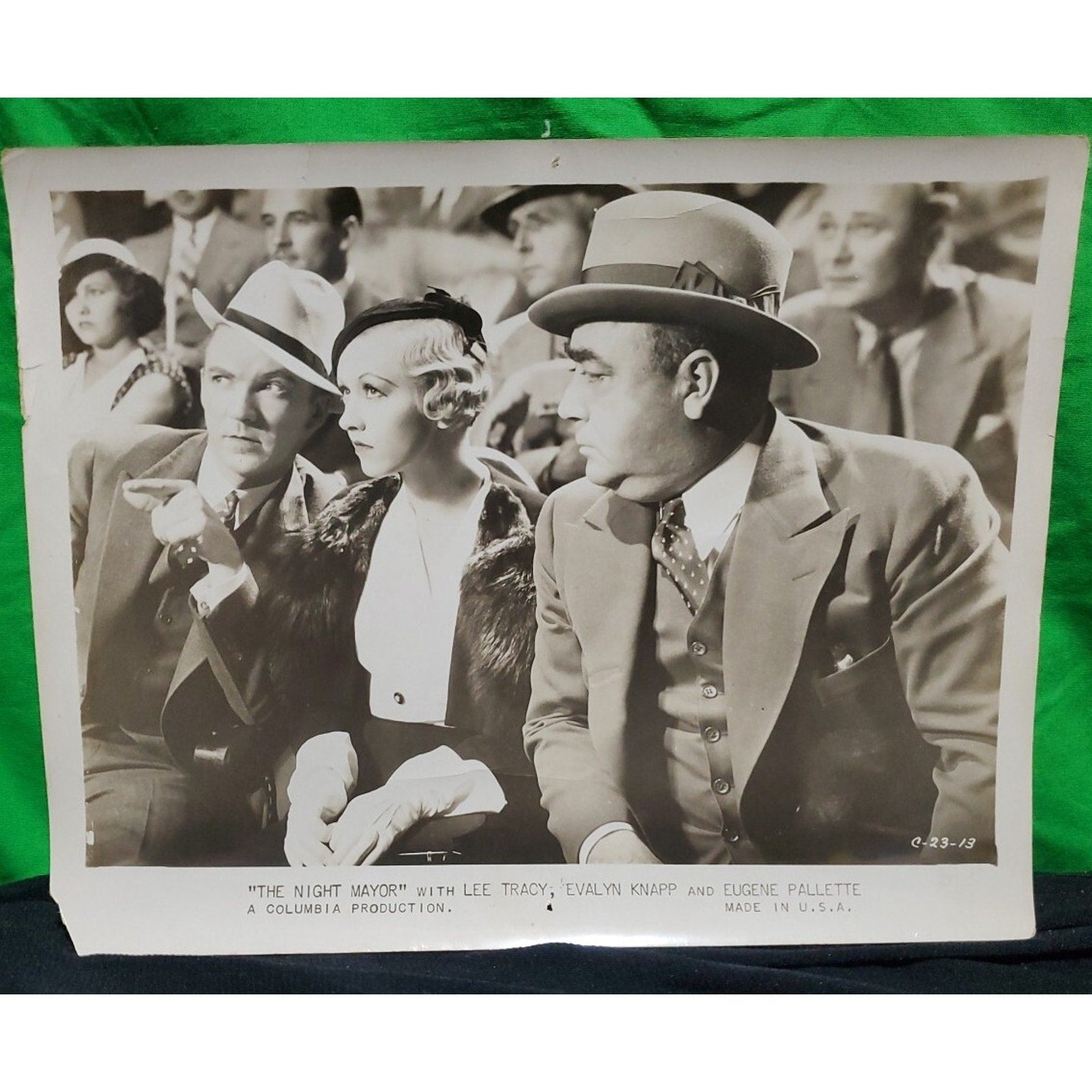 VNTG Orignal 1932 Press Release Photo The Night Mayor - A Columbia Production