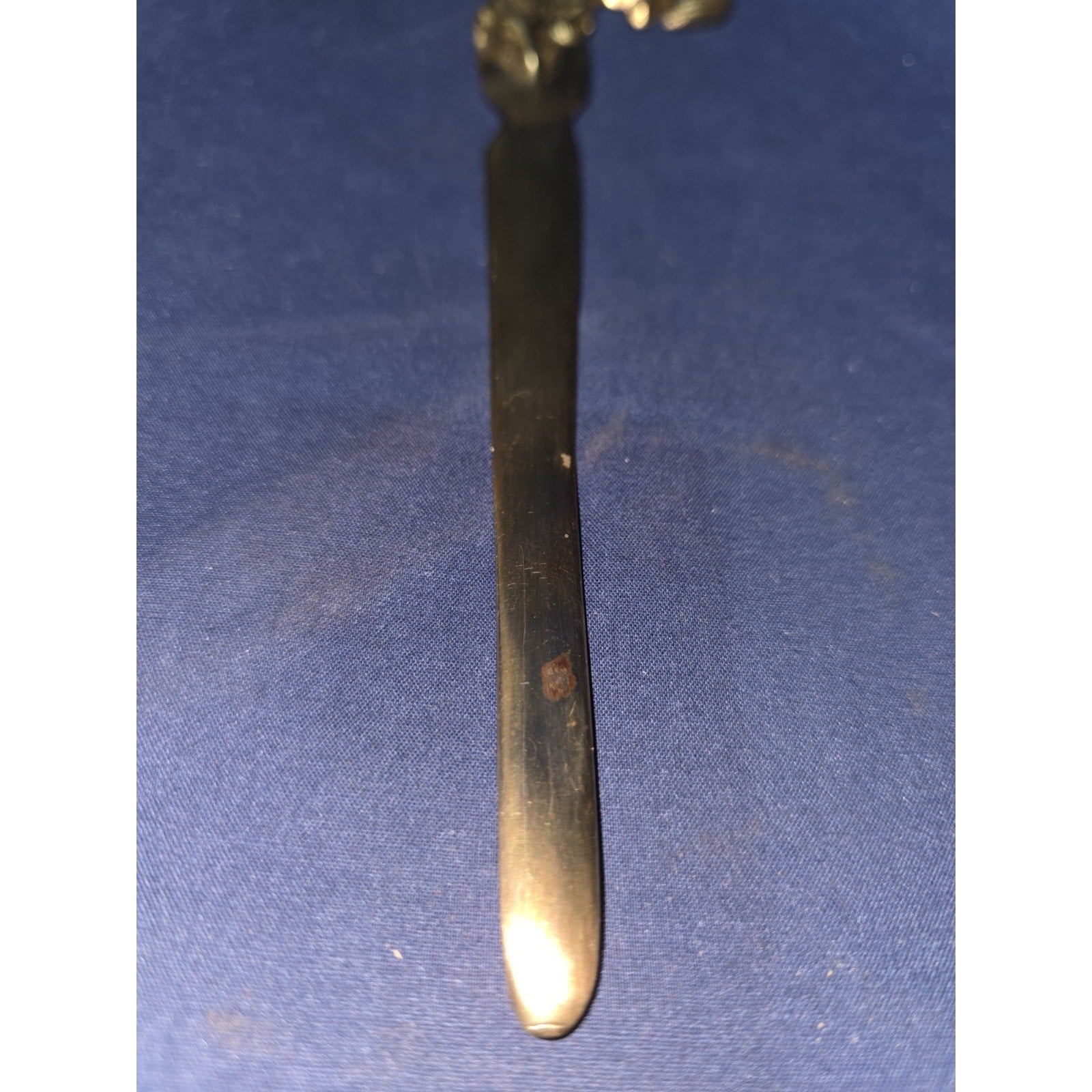 Vintage Brass Fox / English Country Style Letter Opener Desk Accessory 8"