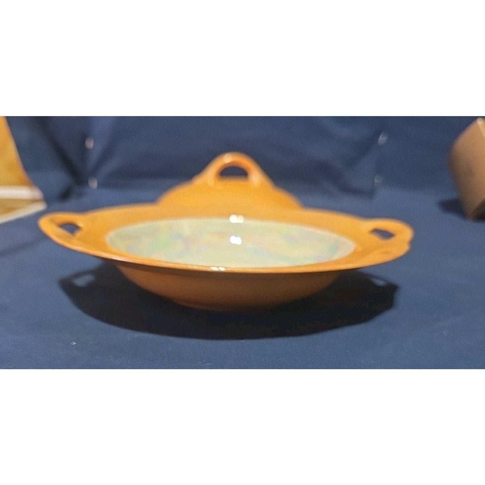 Vintage J&C Bavaria Covered Vegetable Serving Dish Hand Painted & Glazed