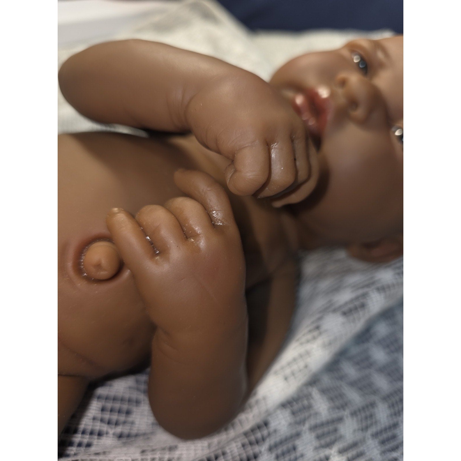 Berenguer 23-06 Newborn African American Girl Lifelike Baby Doll 14”