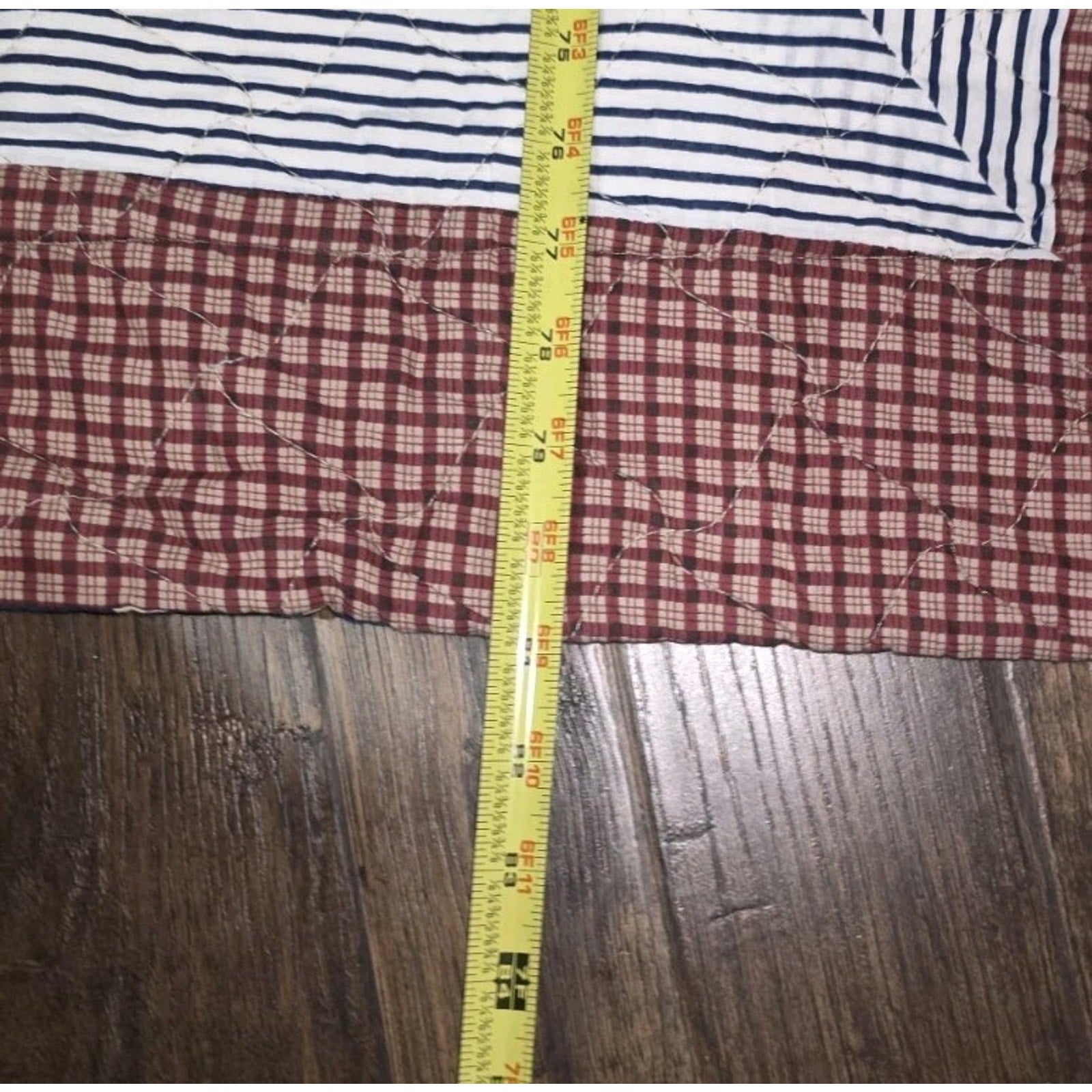 Vintage Texas Lone Star Quilt & Pillow Shams Set | Handmade Patchwork 96x80