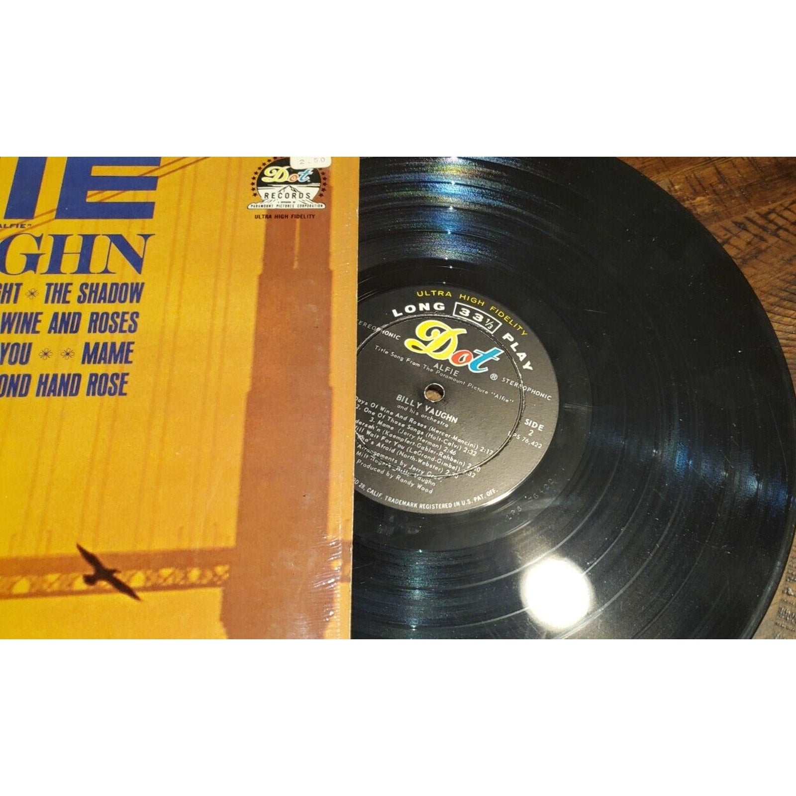 Billy Vaughn Alfie 1966 Dot DLP 25751 Stereo Easy Listening 33rpm Vinyl LP VG+