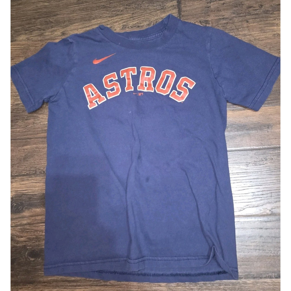 Nike Houston Astros Baseball Tshirt 27 Altuve Youth Size Small Fee Ship