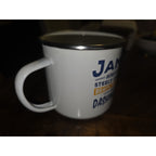 History & Heraldry Personalized Tin Mugs "James"
