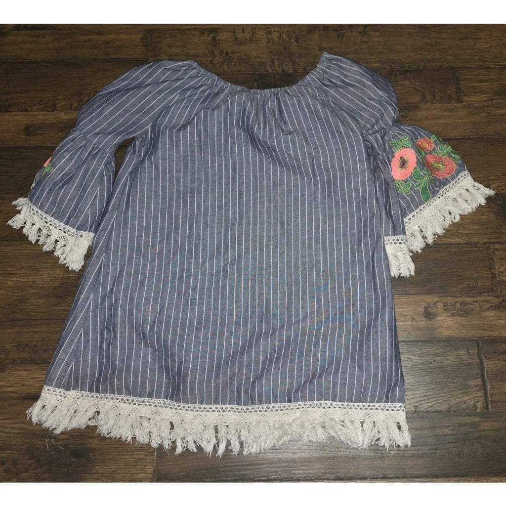 Velzera Embroidered Boho Off-The-Shoulder Women"s Top - Small Free Ship