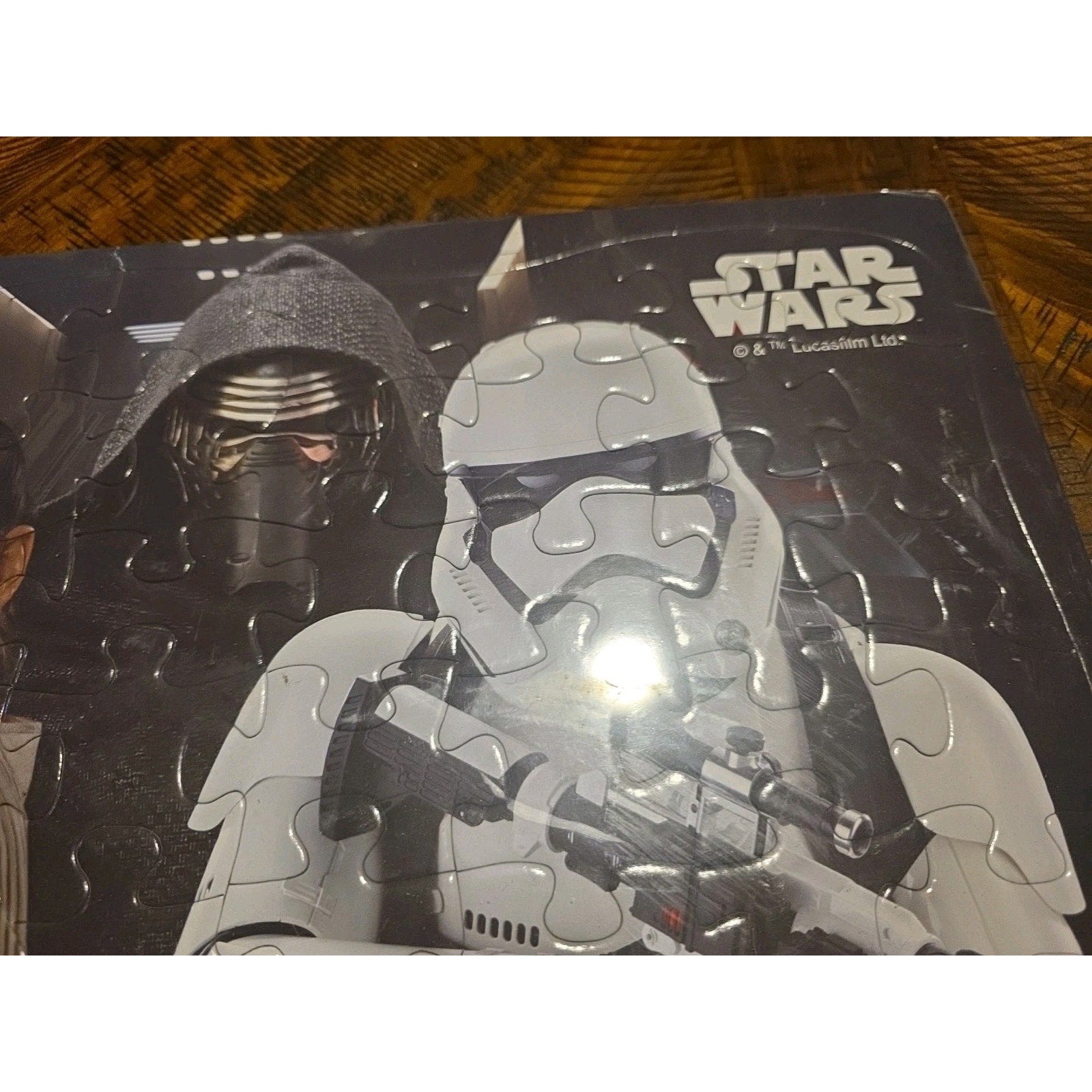 Star Wars Force Awakens 48 pc Jigsaw Frame Puzzle Kylo Ren Rey BB-8 Storm New