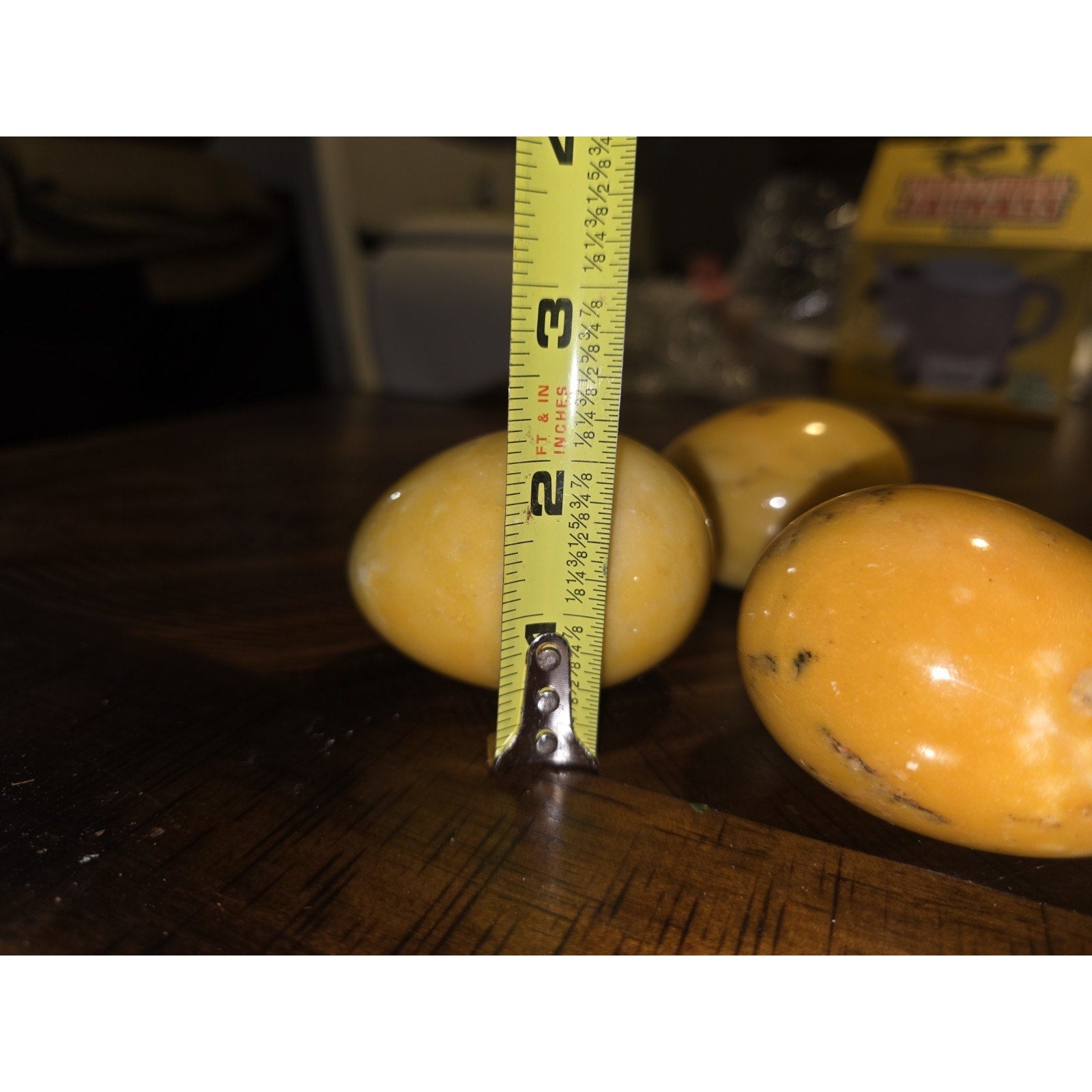 Lot of 4 Multicolor VINTAGE Alabaster / Marble Eggs, Gorgeous from Estate Sale!