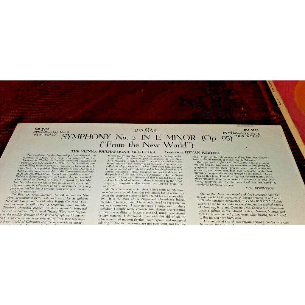 DVORAK SYMPHONY # 5 NEW WORLD VIENNA PHILHARMONIC CLASSICAL RECORD ALBUM CM9295