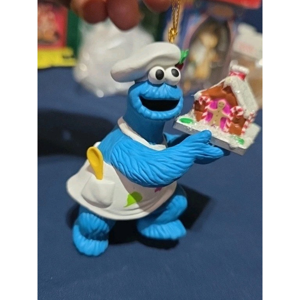 Vtg 1992 Christmas On Sesame Street Cookie Monster Ornament Jim Henson 26232 016