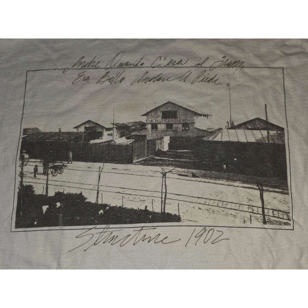 Vintage 90s Structure T Shirt Medium Men's 1995 Architecture Made in USA