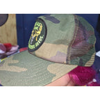Vintage TTHA Texas Trophy Hunters Hat MADE IN USA Camo Trucker Snapback Hunting