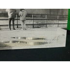 Vintage London Bridge UK Print On Mat Board Collectible 1960s Signed 16X20