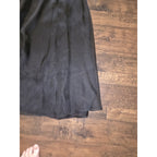VTG Hillard & Hanson Black Sheer Maxi Skirt Size 6 Made in USA Shimmer Formal