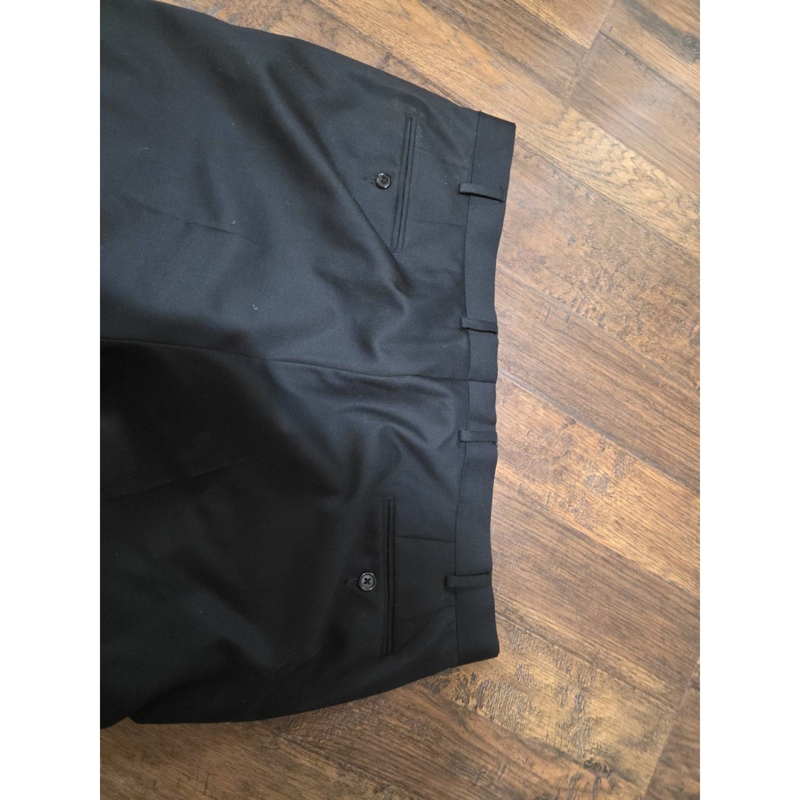 Lauren Ralph Lauren Men’s Black Dress Pants 40x32 Flat Front Chino Slacks