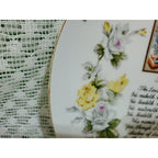 Vintage Ucagco Porcelain Twenty-Third Psalm wall plate 10 1/4” Christian Bible