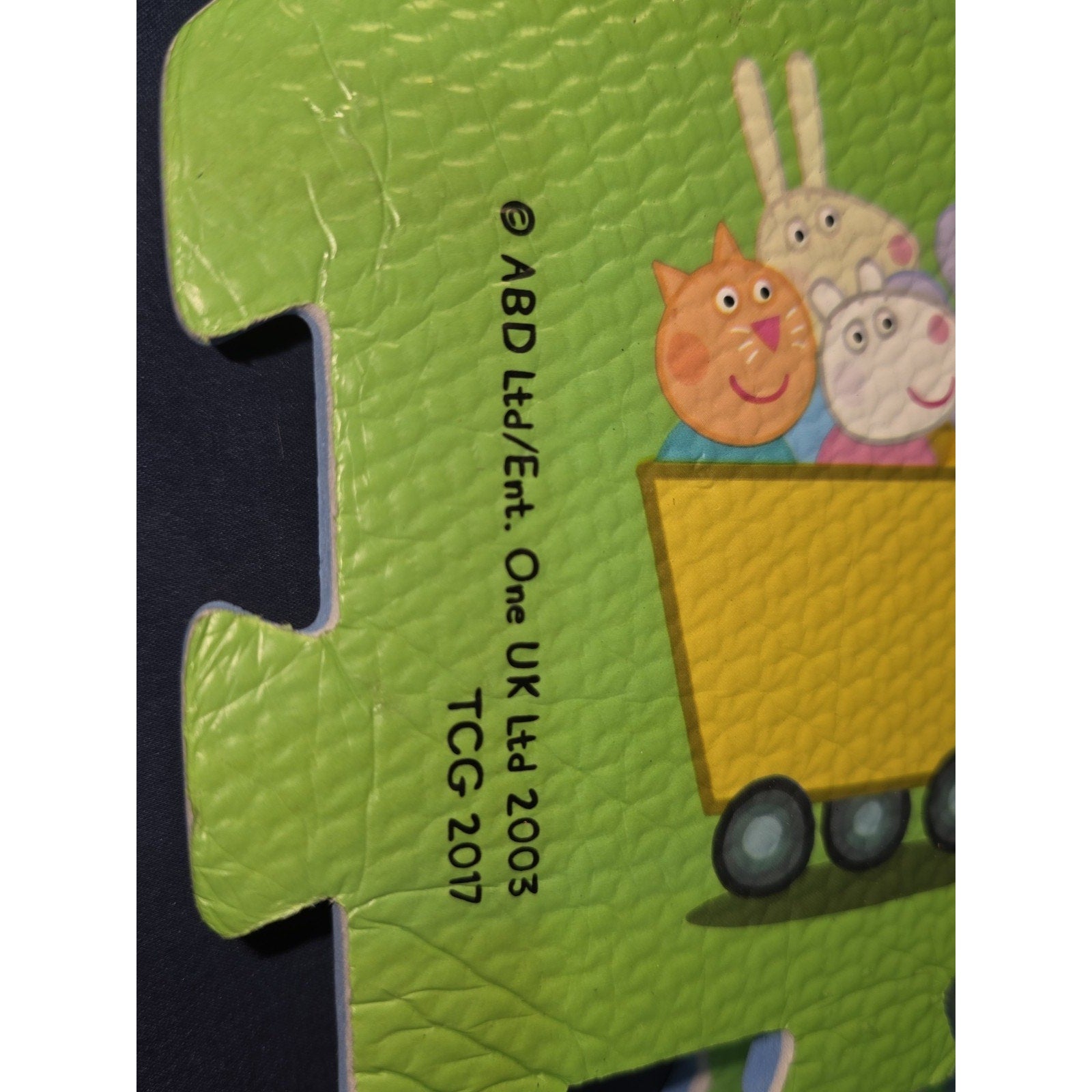 Peppa Pig 6pc Set Puzzle Tile Mega Playmat, Multicolor Free Ship