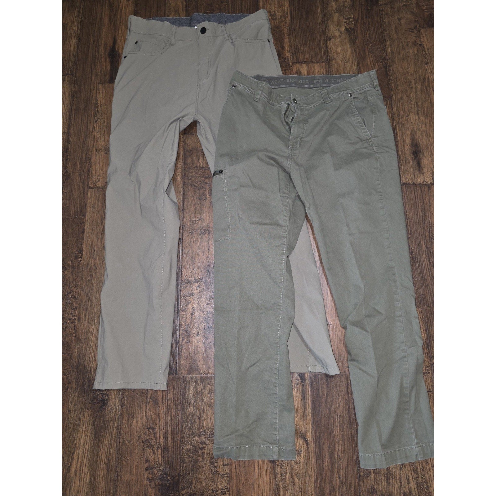 Lot of 2 Men's Weatherproof Made For Adventure & Denali Outdoor Pants - 34x30