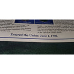 Tennessee Uncirculated Quarters Stamps Collection Card The Volunteer State 1796