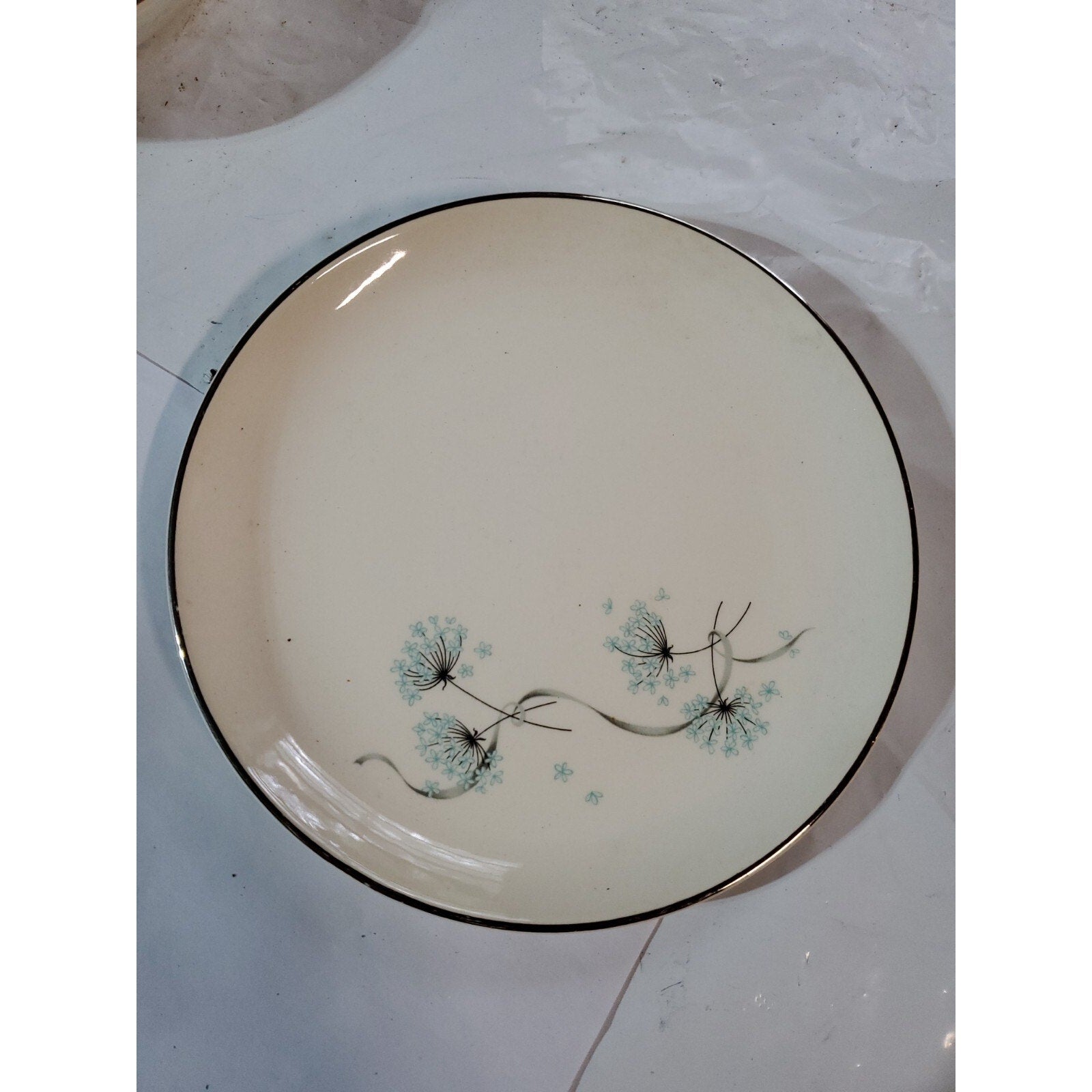 Taylor Smith Taylor - Blue Lace - Bread & Butter Plates - Versatile Aqua