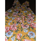 Vtg Overall Dress Little Girl Size 4rose Floral Pattern, 100% cotton