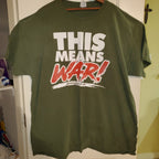 This Means War T-Shirt Deuteronomy 3:22 T Shirt Men's 2XL Religious Christian
