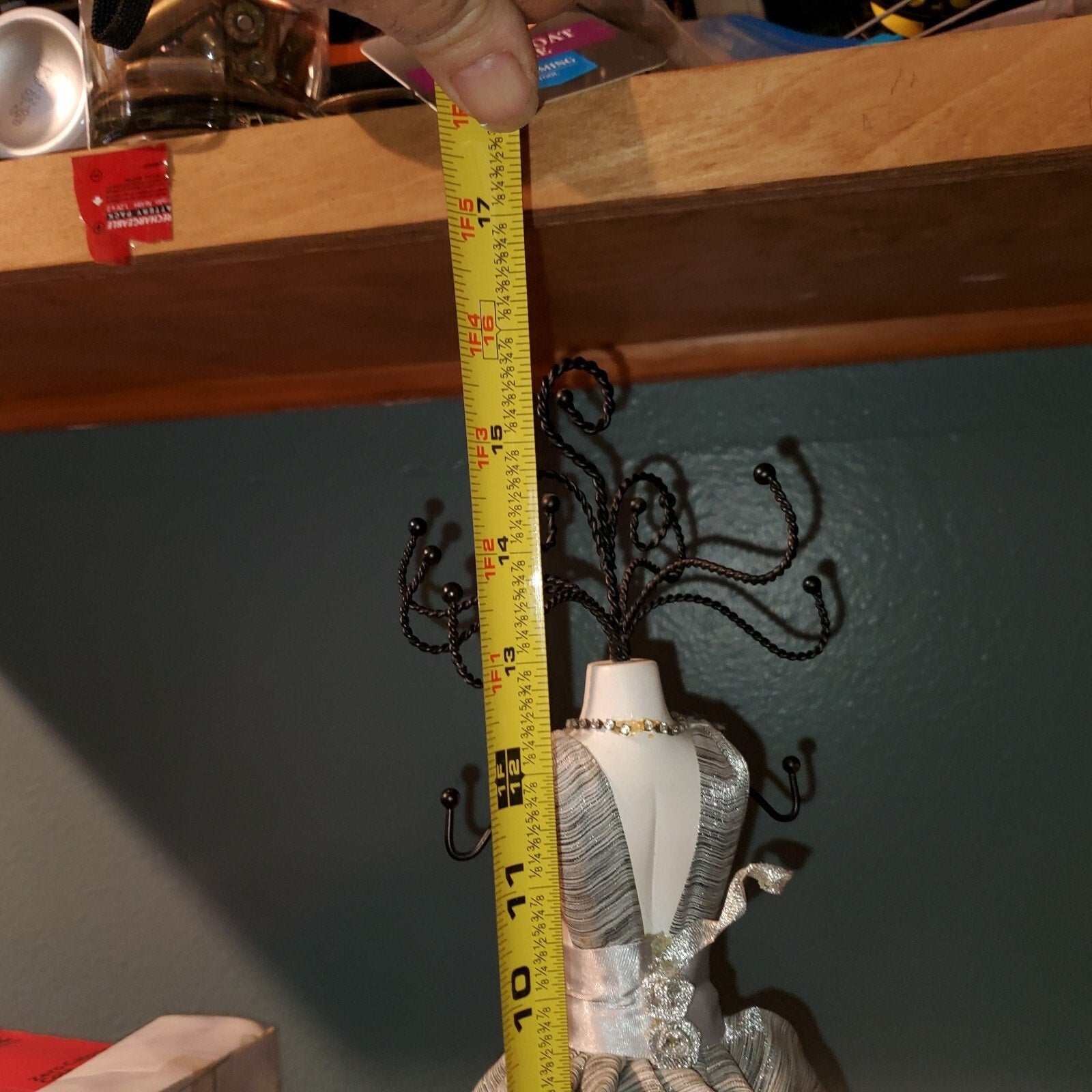 Rack Jewelry Holder Hanger Rings Organizer Dress Form Hollywood Style Bracelets