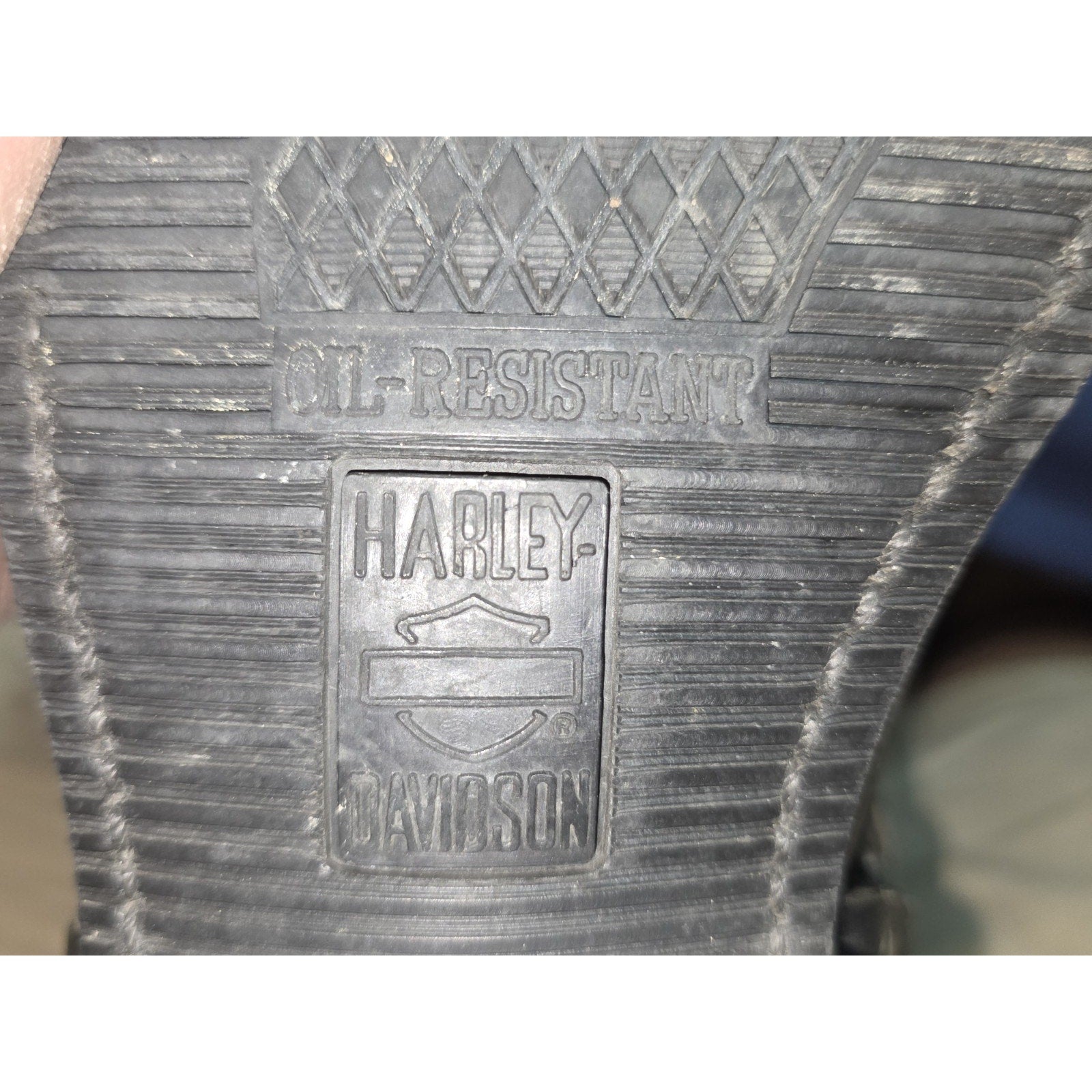 Vintage 90s Harley Davidson 9.5D Riding Ring Boots Embroidered Eagle Harness