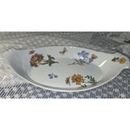 BIA Cordon Bleu Serving Dishes -Oval Au Gratin -Floral Pattern -13”x7.5"
