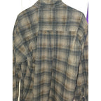Wrangler Rugged Wear Flannel Mens Sz Large - Multicolored Button Up Shirt