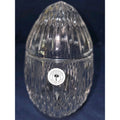 Bombay Crystal Egg Clear Cut Elegant 2 Pc. Trinket Dish Made In Poland Free Ship